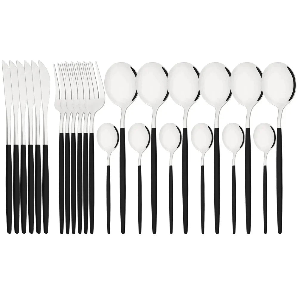Pink Flatware Set With Ergonomic Handles For Elegant Dining