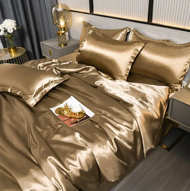 Luxurious Satin Bedding With Elegant Finish For All Season Comfort