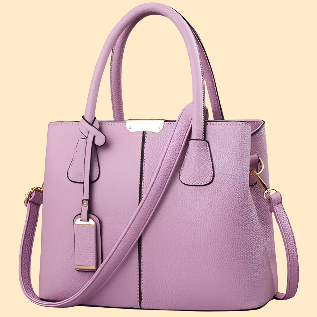 Pebbled Leather Tote Bag With Adjustable Strap For Everyday Use