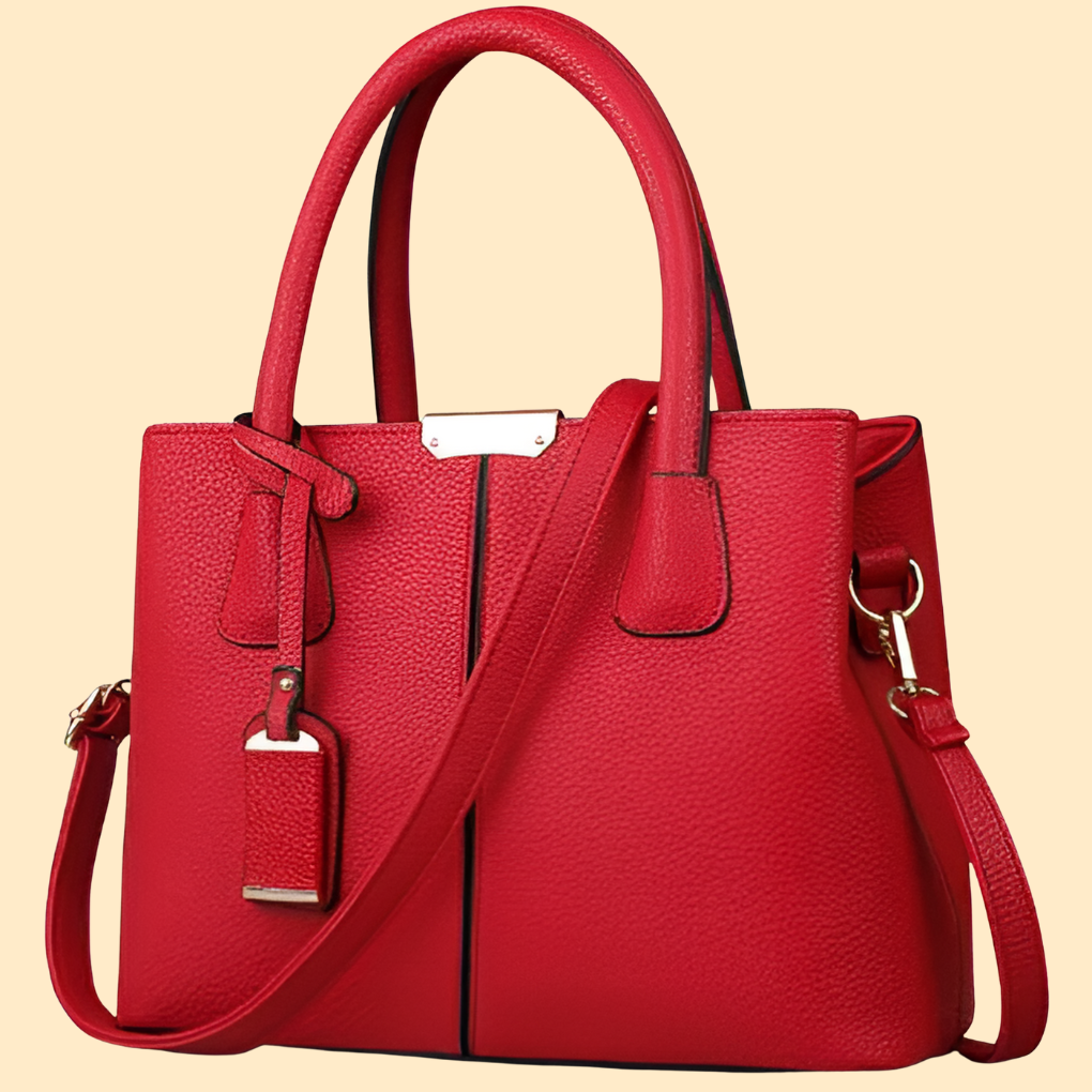 Pebbled Leather Tote Bag With Adjustable Strap For Everyday Use