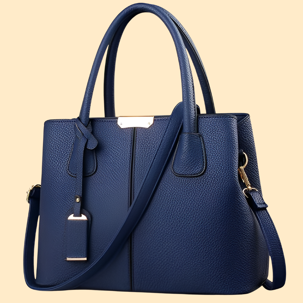 Pebbled Leather Tote Bag With Adjustable Strap For Everyday Use