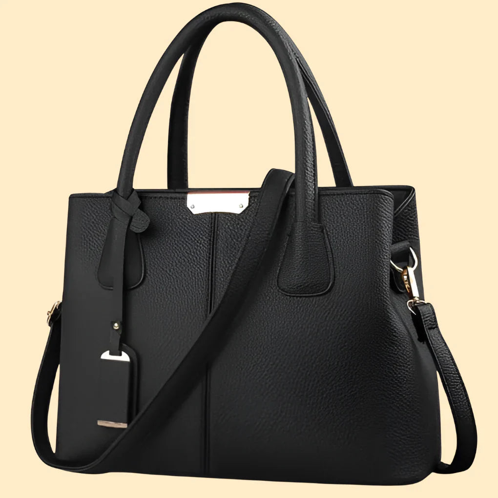 Pebbled Leather Tote Bag With Adjustable Strap For Everyday Use