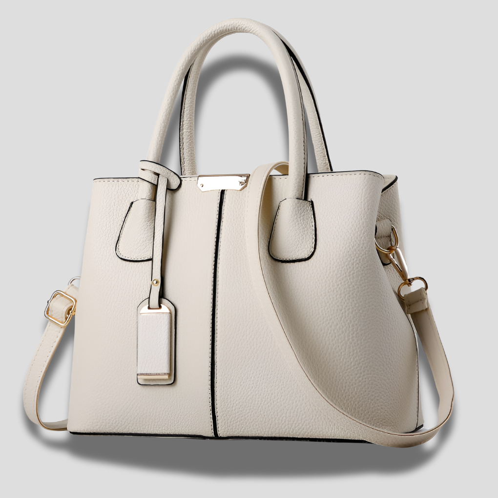 Pebbled Leather Tote Bag With Adjustable Strap For Everyday Use