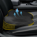 Height Boost Seat Cushion With Non Slip Base For Clearer Driving Visibility
