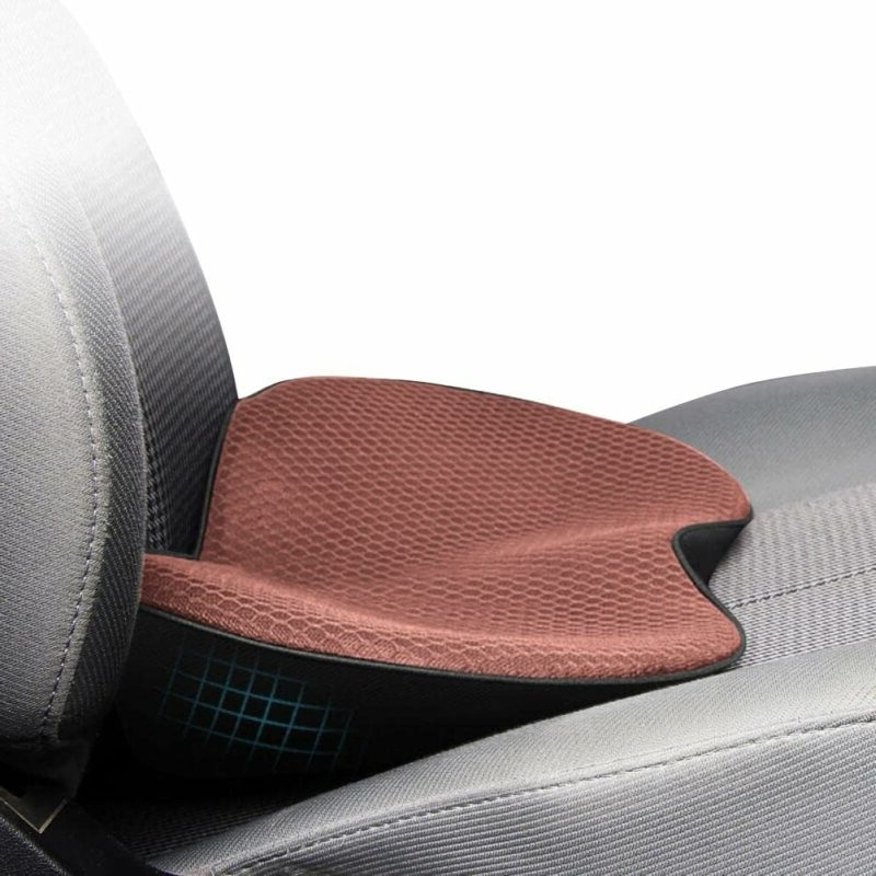 Height Boost Seat Cushion With Non Slip Base For Clearer Driving Visibility