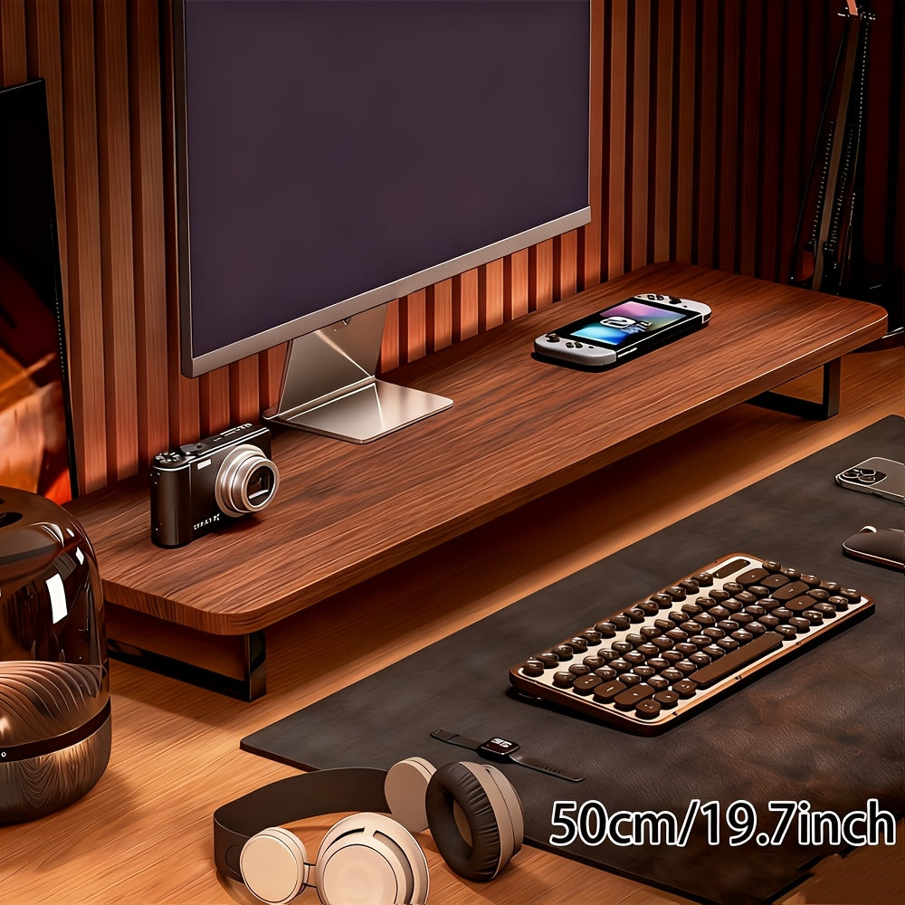 Elevated Workspace Monitor Stand Riser For Ergonomic Posture And Space Saving