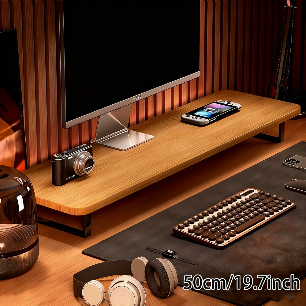 Elevated Workspace Monitor Stand Riser For Ergonomic Posture And Space Saving