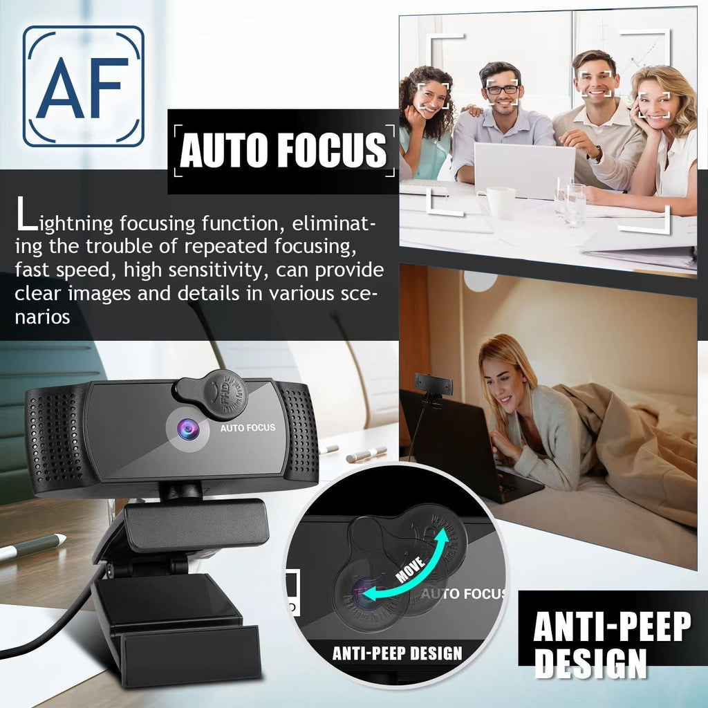 Elite Presence 4K Webcam With Dual Noise Reducing Mics And 120 Degree Wide Angle