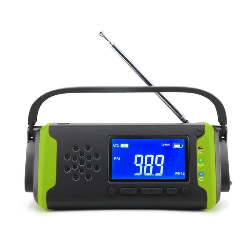 Emergency Radio With Hand Crank, LED Light, SOS Alarm, 4000mAh Power Bank