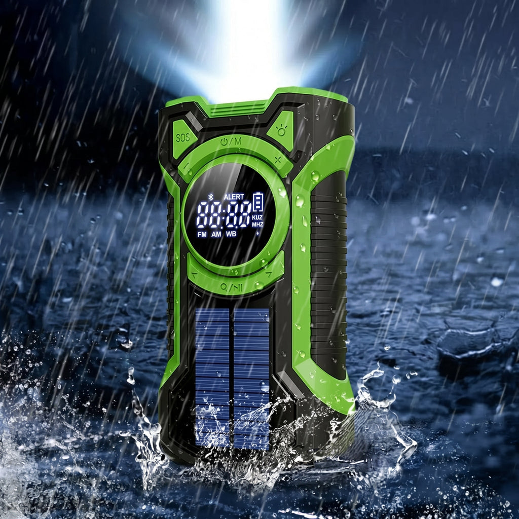NOAA Alerts Weather Radio With Multi Power Hand Crank For Safety