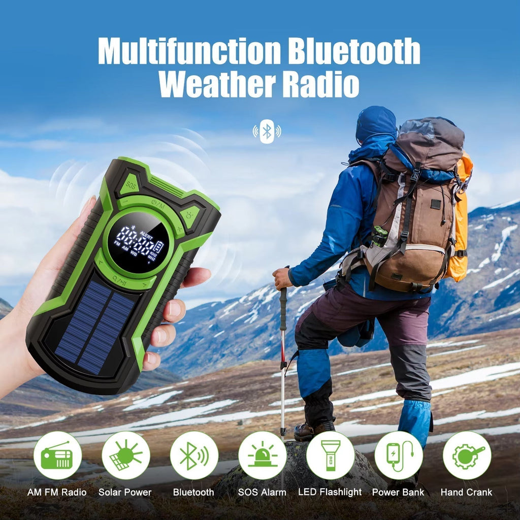 NOAA Alerts Weather Radio With Multi Power Hand Crank For Safety