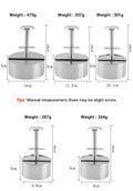 Manual Hamburger Patty Press With Nonstick Surface For Easy Burgers