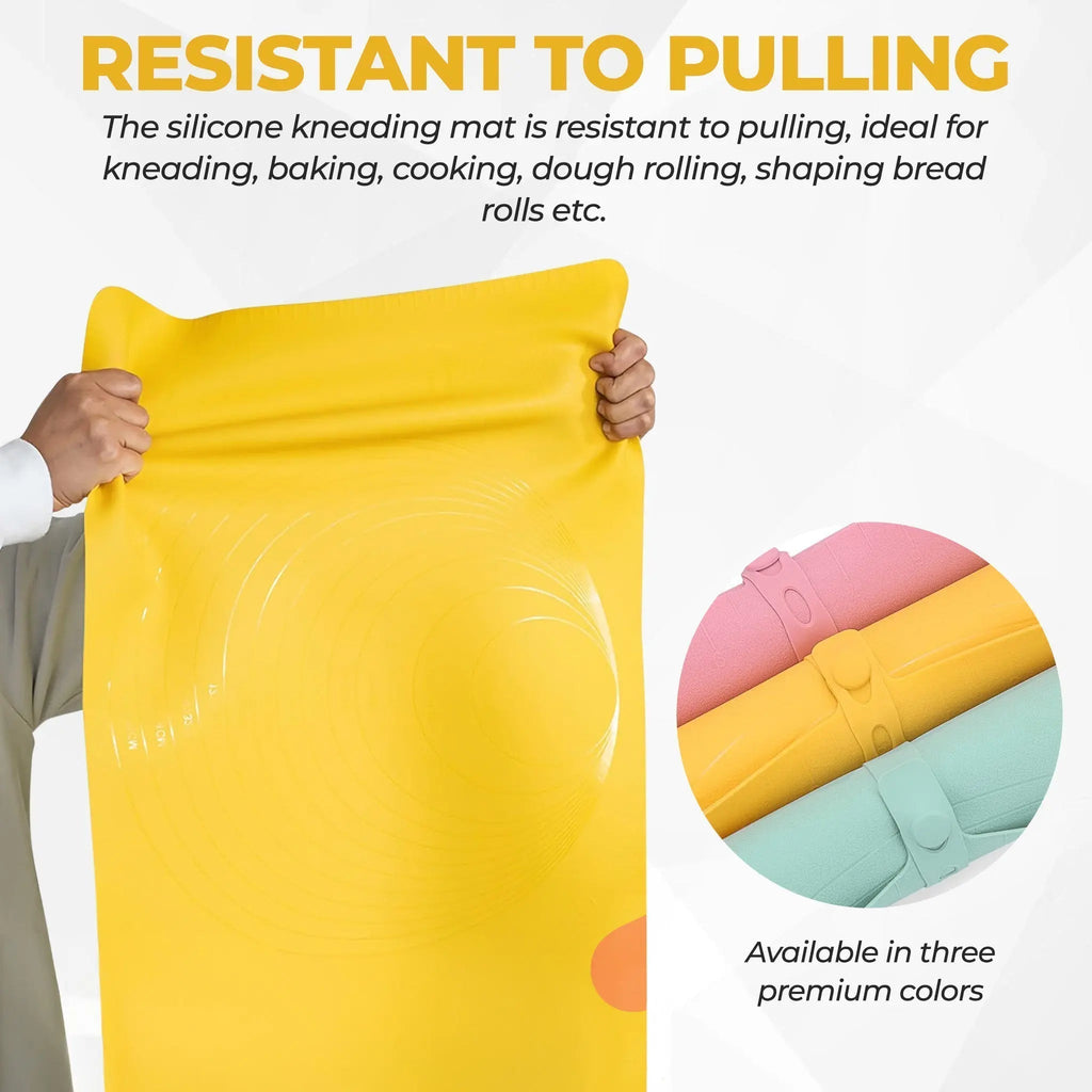 Essential Kitchen Extra Large Silicone Baking Mat For Kneading And Rolling Dough