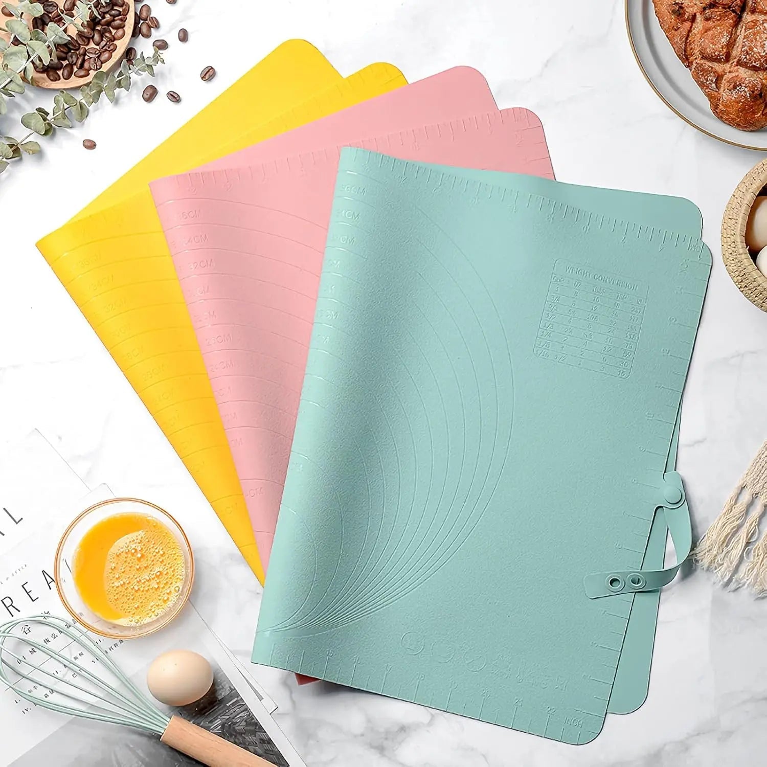 Essential Kitchen Extra Large Silicone Baking Mat For Kneading And Rolling Dough
