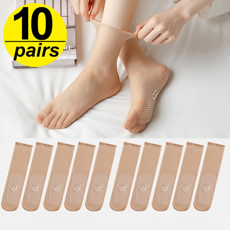 Essential Summer Socks Ultra Thin Silk For Breathable Comfort