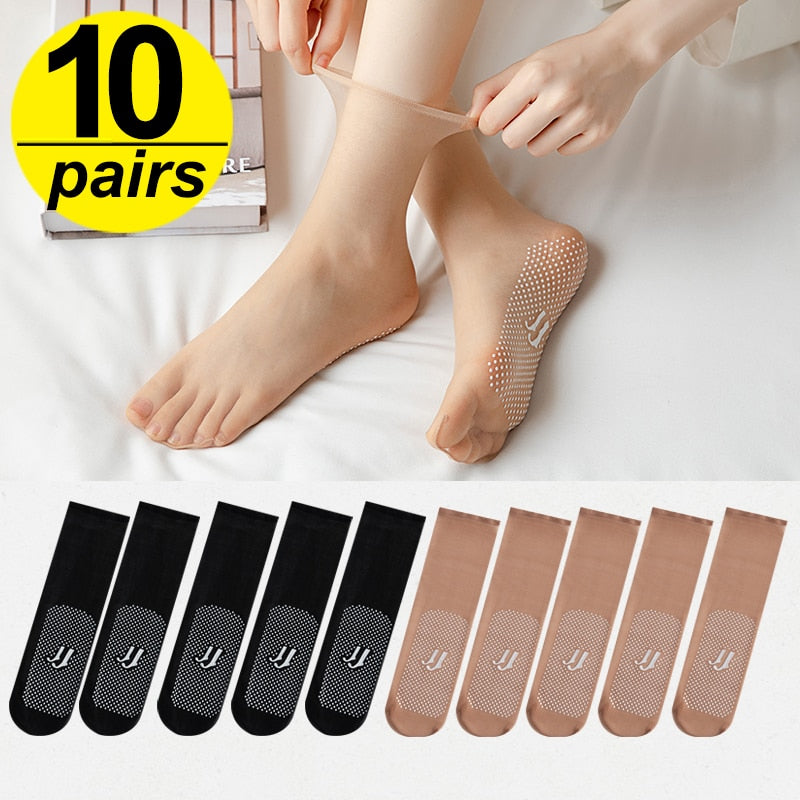 Essential Summer Socks Ultra Thin Silk For Breathable Comfort