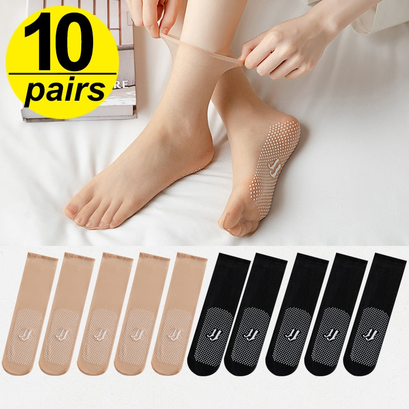 Essential Summer Socks Ultra Thin Silk For Breathable Comfort