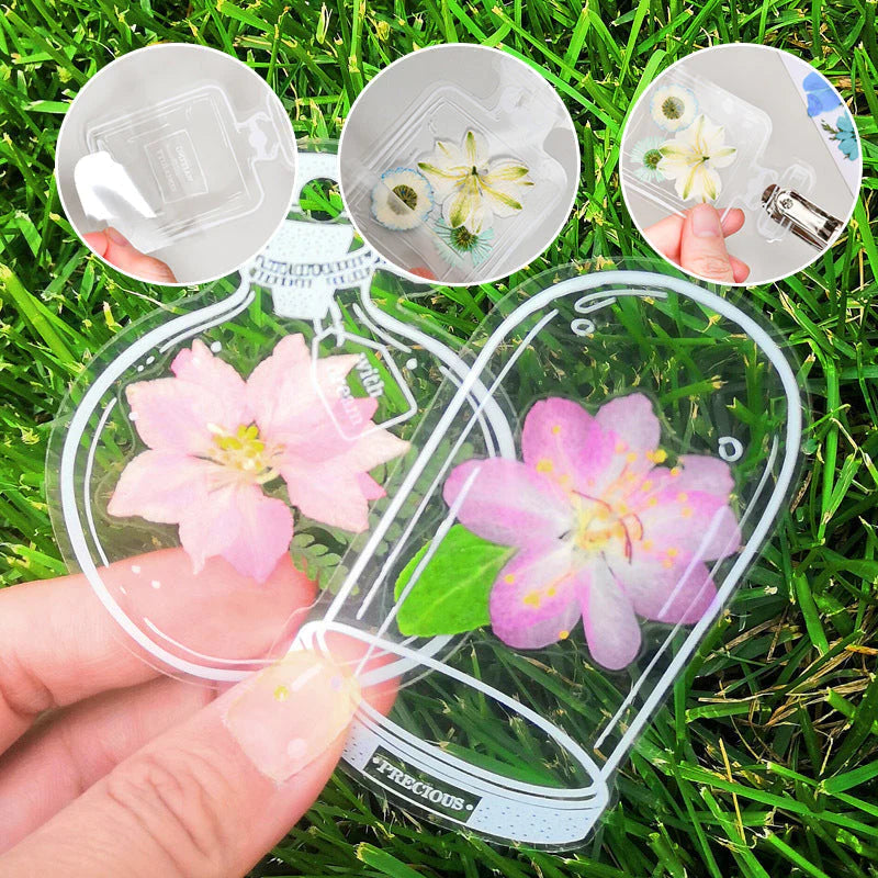 EverBloom Dried Flower Bookmark Set With Pressed Floral Design For Nature Lovers