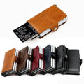 Everyday Essential Leather Wallet Card Holder With Pop Up RFID Blocking Slim And Secure