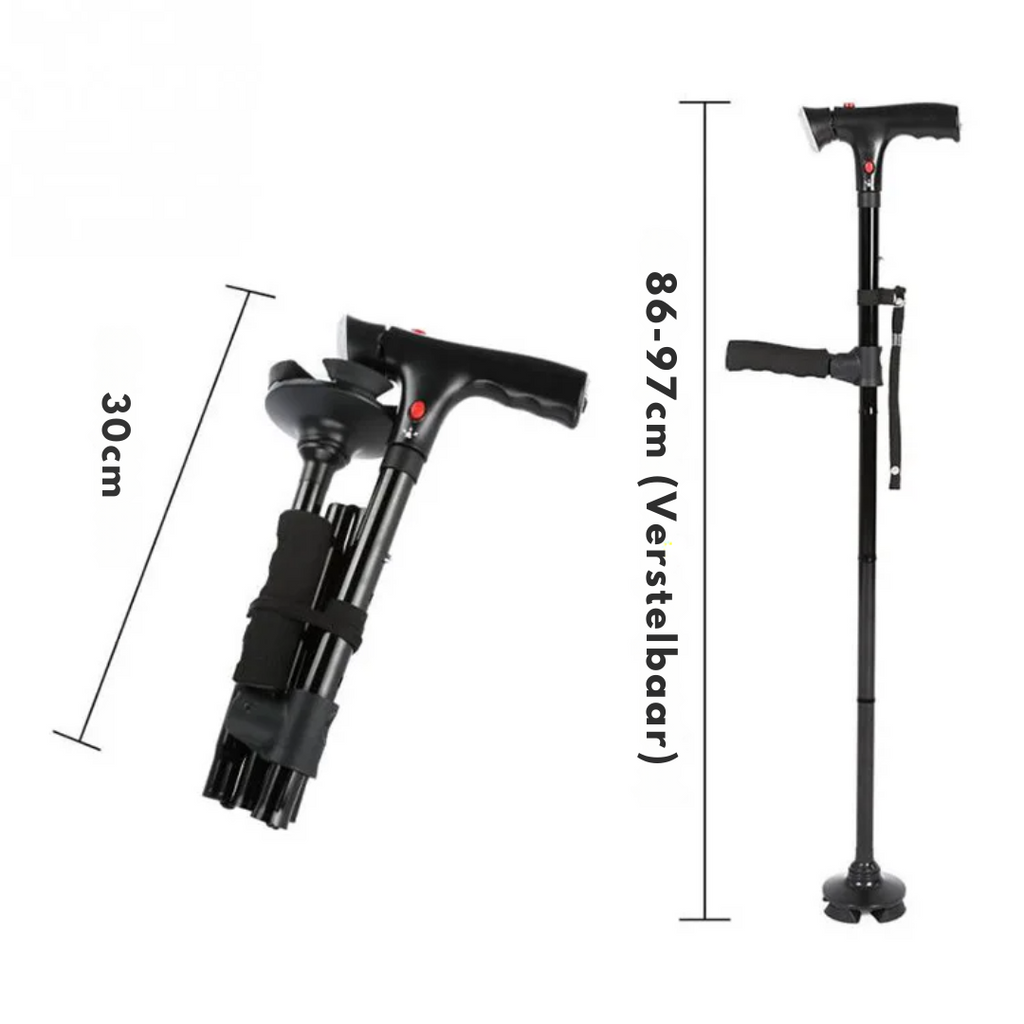 Everyday Mobility Lightweight Cane With Ergonomic Grip For Steady Movement