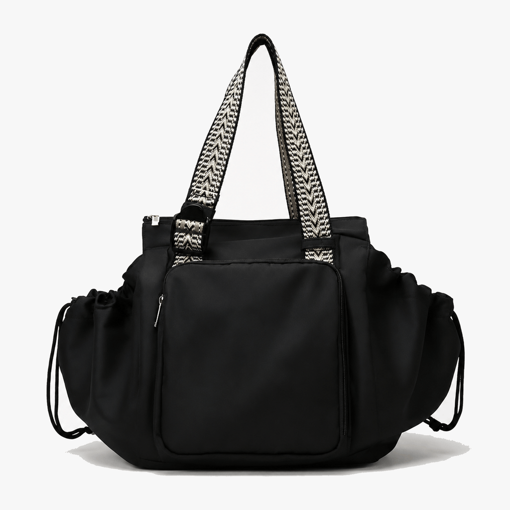 Lightweight Tote Bag With 15-Pocket Design And Convertible Straps For Easy Organization