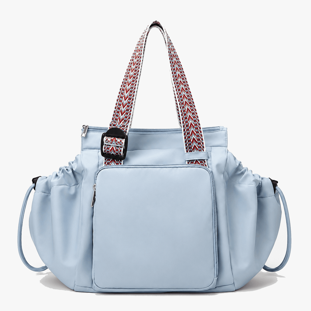 Lightweight Tote Bag With 15-Pocket Design And Convertible Straps For Easy Organization