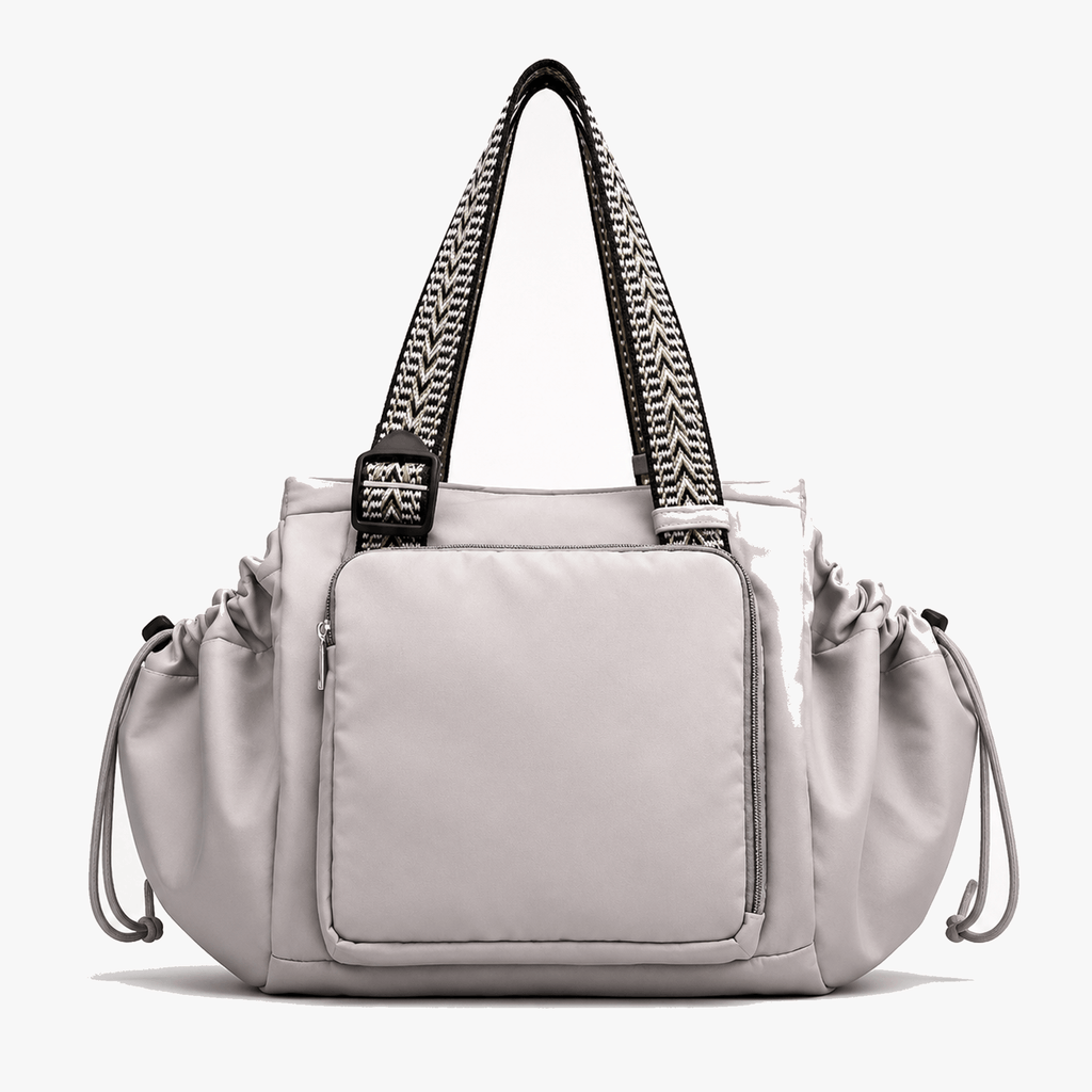 Lightweight Tote Bag With 15-Pocket Design And Convertible Straps For Easy Organization