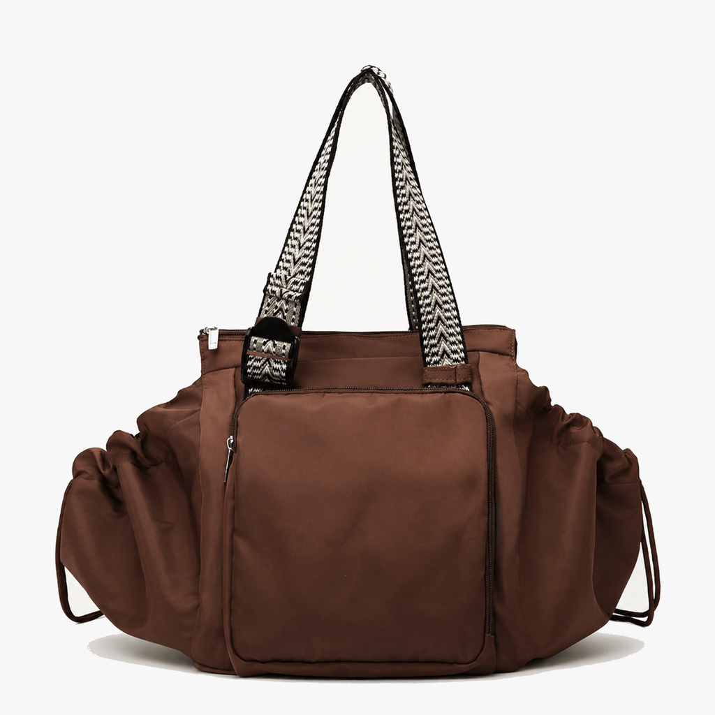 Lightweight Tote Bag With 15-Pocket Design And Convertible Straps For Easy Organization
