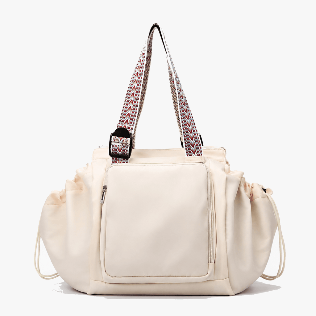 Lightweight Tote Bag With 15-Pocket Design And Convertible Straps For Easy Organization
