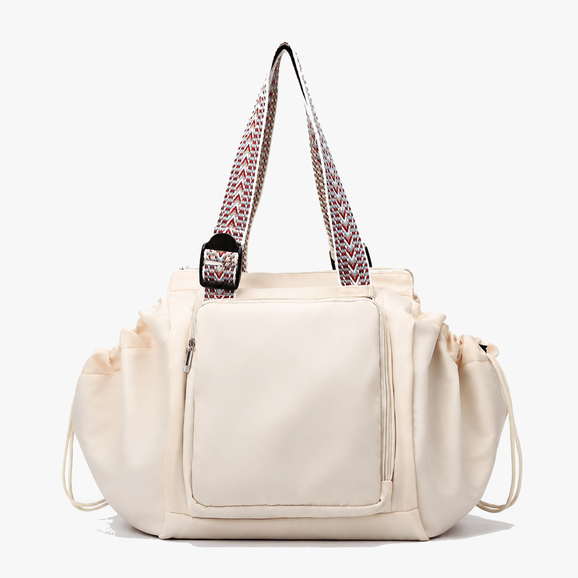 Lightweight Tote Bag With 15-Pocket Design And Convertible Straps For Easy Organization
