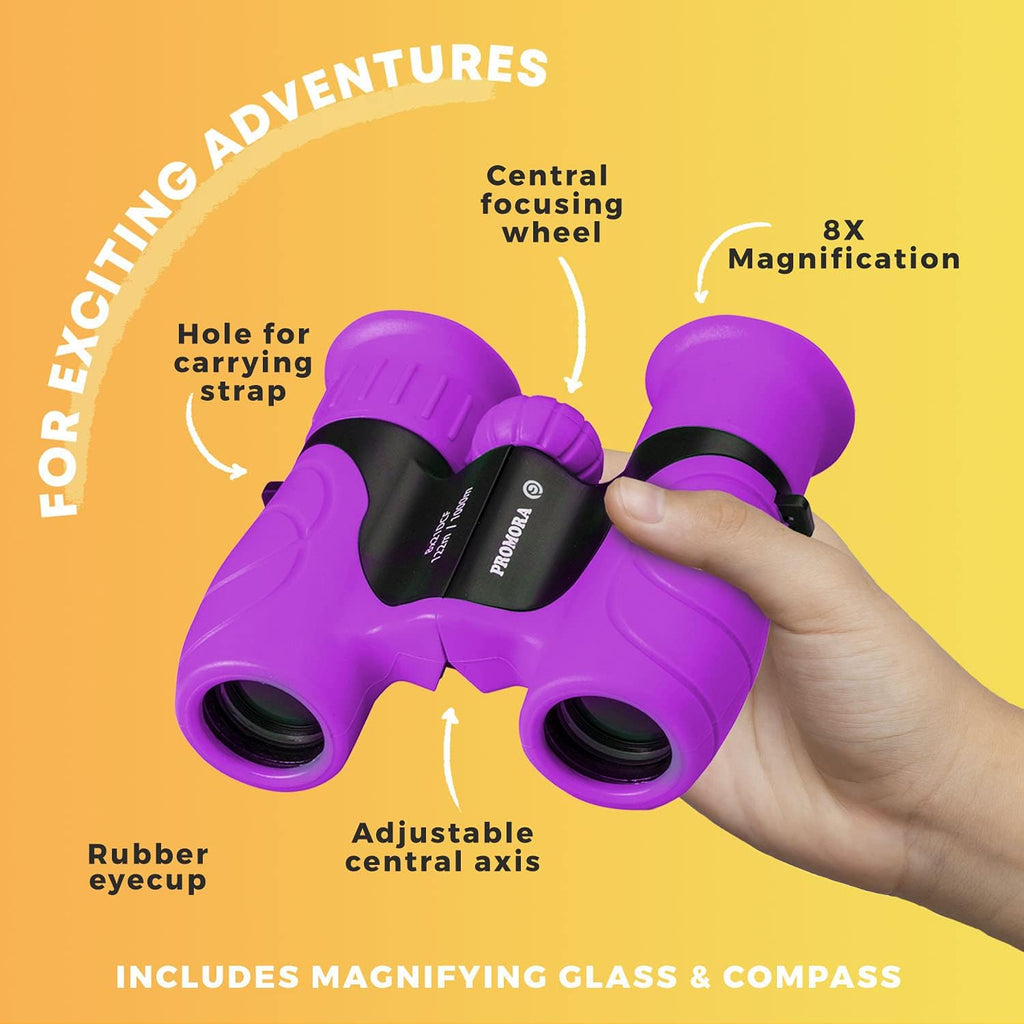 Explorer's Choice 8x21 Magnification Kids Binoculars For Outdoor Adventures