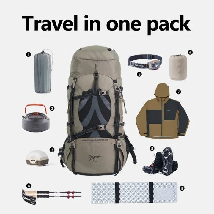 Explorer's Choice: Spacious Nylon Daypack For Trail Journeys