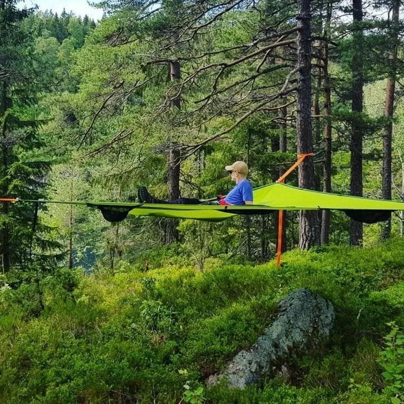 Family Adventure Large-Group Hammock Featuring 3-Point Anchor For Camping