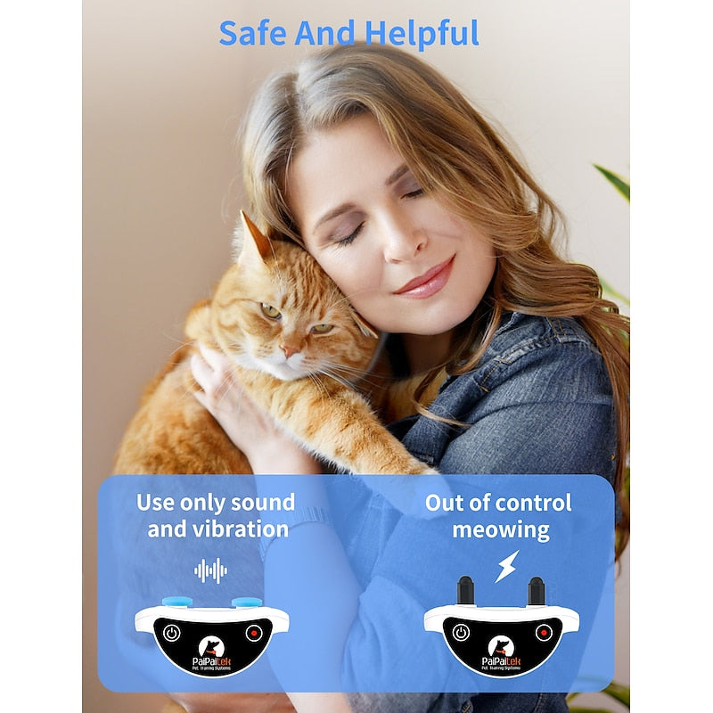 FelixNova Cat Training Collar With Remote For Correcting Behavior