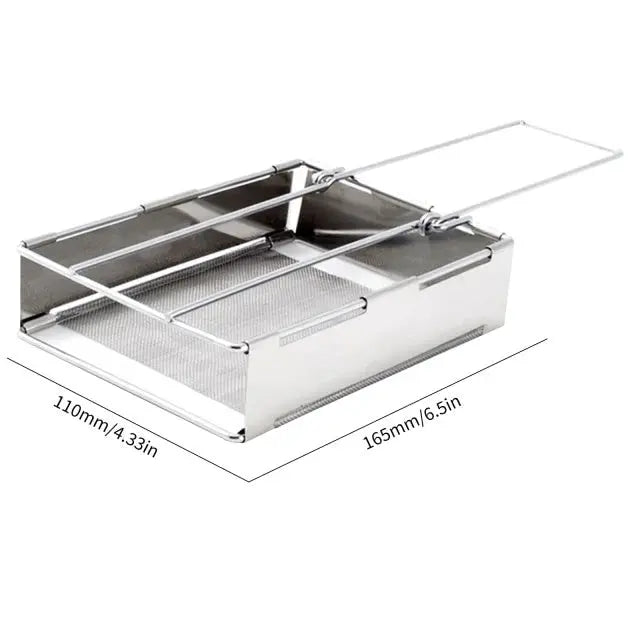 FirePower Foldable Wood Stove In Stainless Steel For Outdoor Adventures