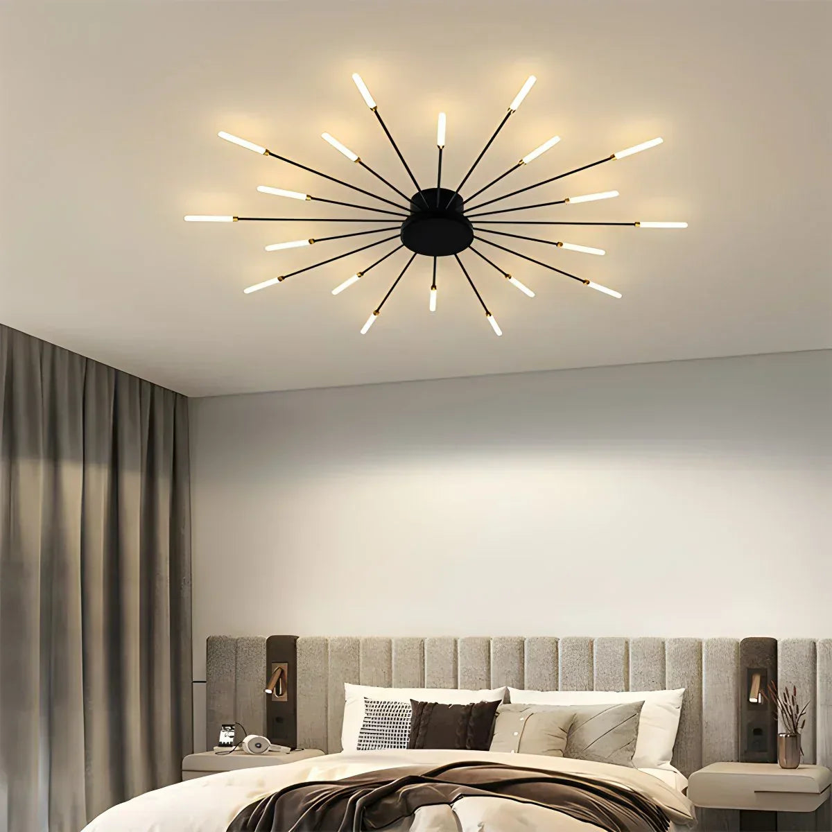 Fireworks-Inspired Starburst Ceiling Fixture For Modern Homes