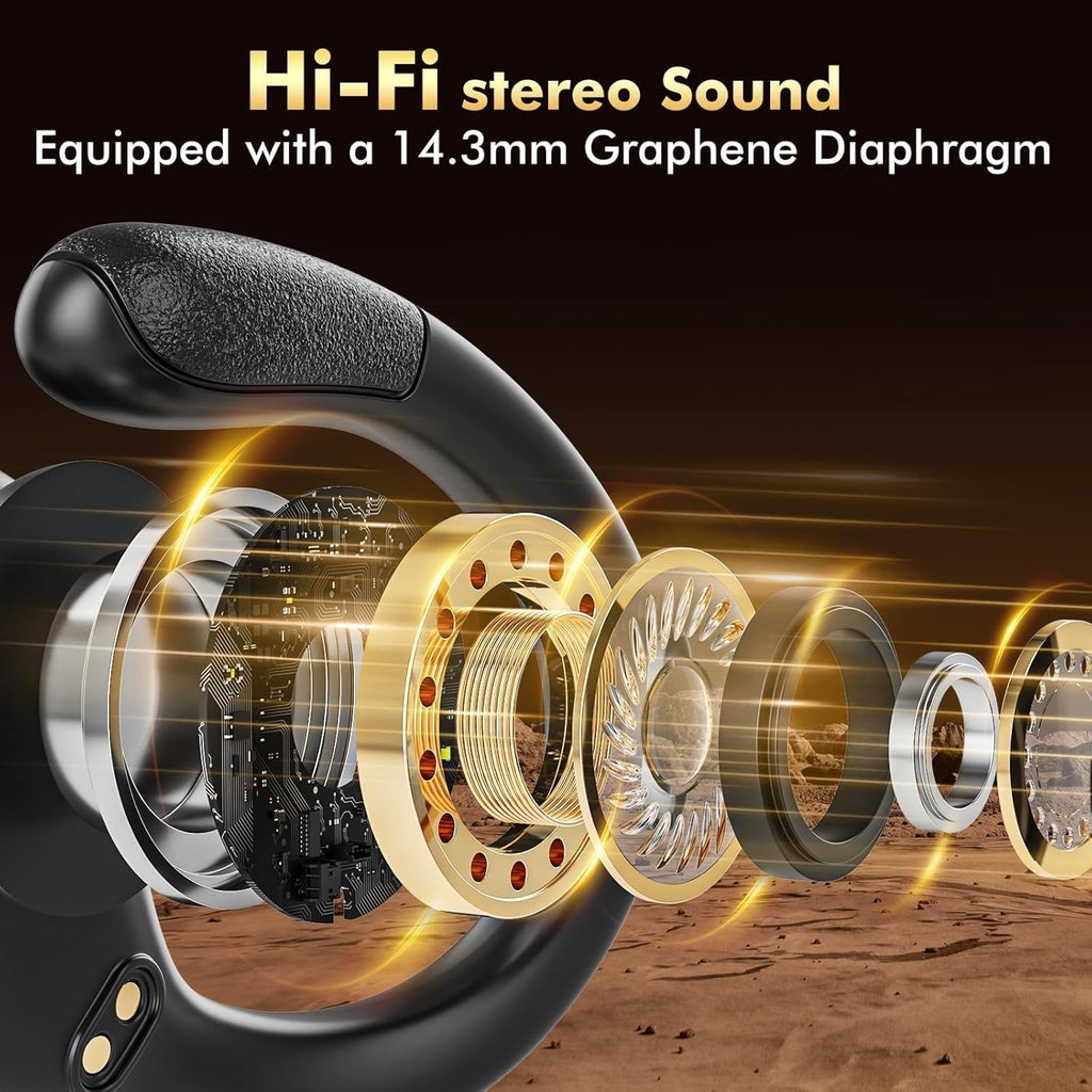 FitSyncbud Waterproof Earbuds With Secure-Fit And 80-Hour Battery