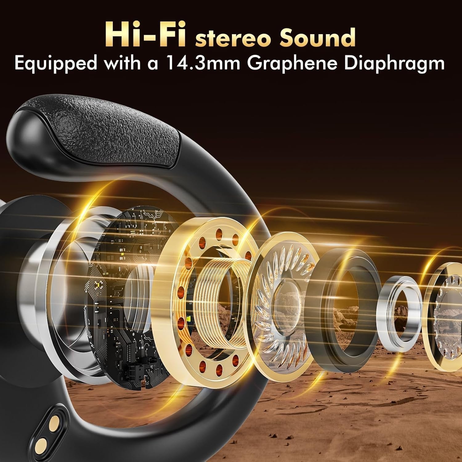 FitSyncbud Waterproof Earbuds With Secure-Fit And 80-Hour Battery