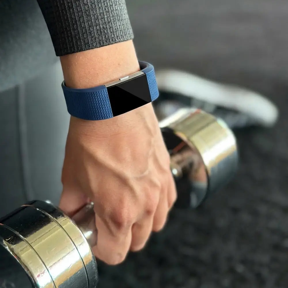 Blue Silicone Band Replacement for Fitbit Charge 2 Wristband