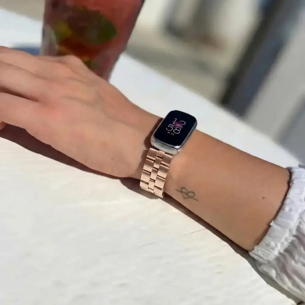 Fitbit Luxe Champagne Tone Stainless Steel Band Edition