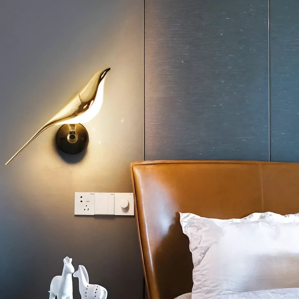 Fjordlix Brass Wall Light For Bedroom And Indoor Use At Home