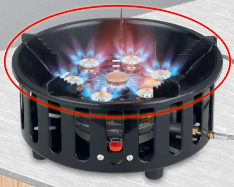 FlammaTrek Foldable Outdoor Gas Cooker With Stainless Steel Build