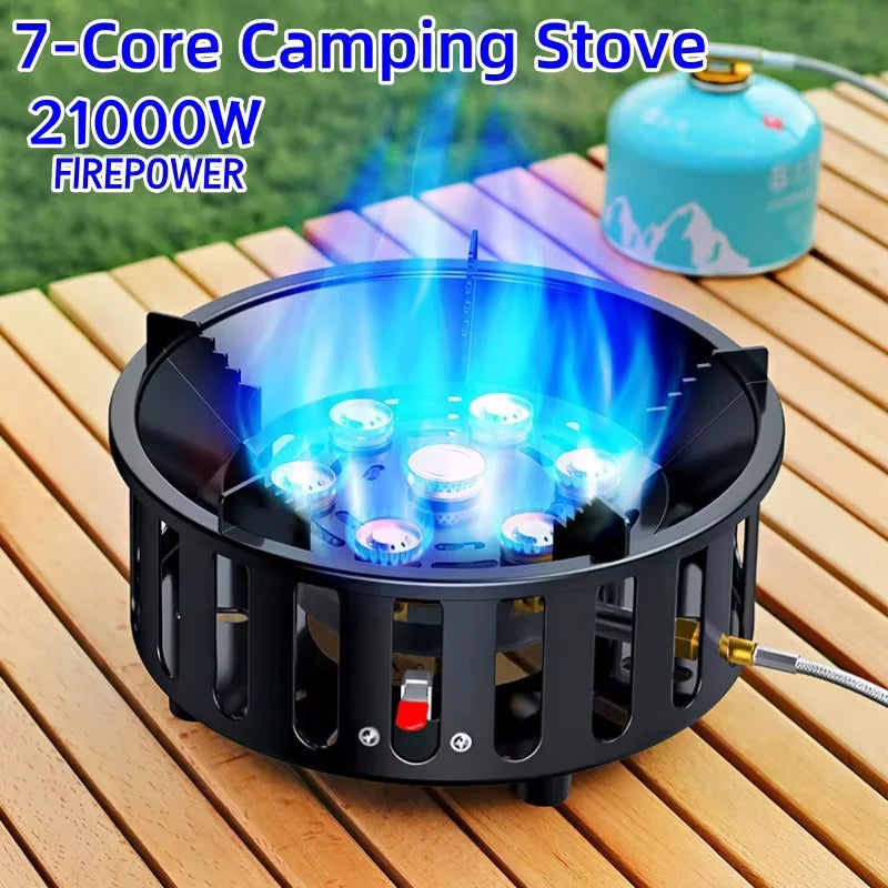FlammaTrek Foldable Outdoor Gas Cooker With Stainless Steel Build