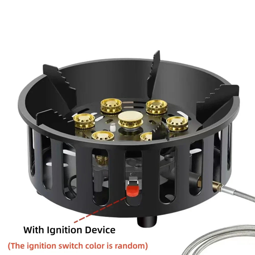 FlammaTrek Foldable Outdoor Gas Cooker With Stainless Steel Build