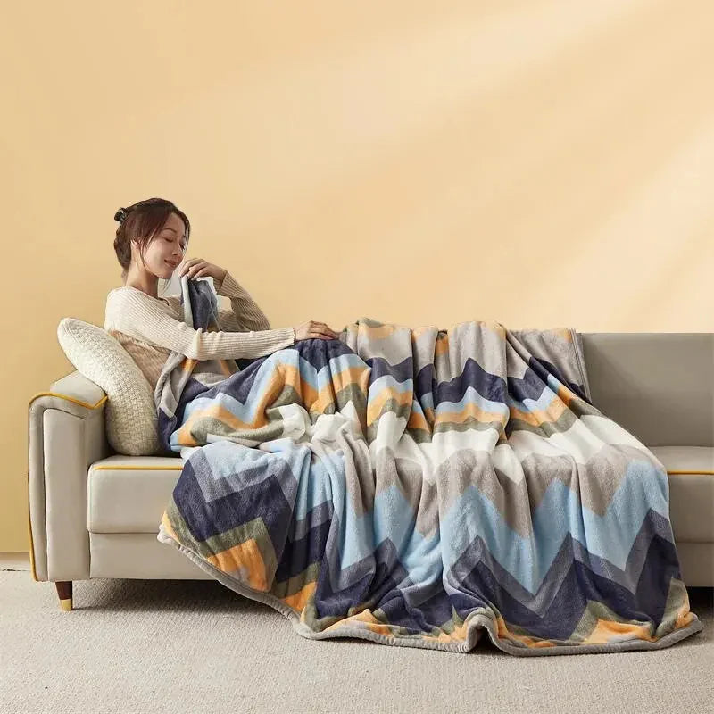 FlannelWarm Thick Flannel Blanket With Superior Softness For Cozy All Season Comfort
