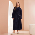 Men's Flannel Bathrobe With Adjustable Belt For Cold Winter Days