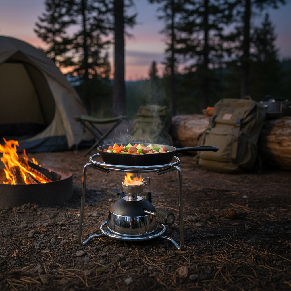 Flarevo Portable Burner Stove For Outdoor Cooking With Efficient Gas Use