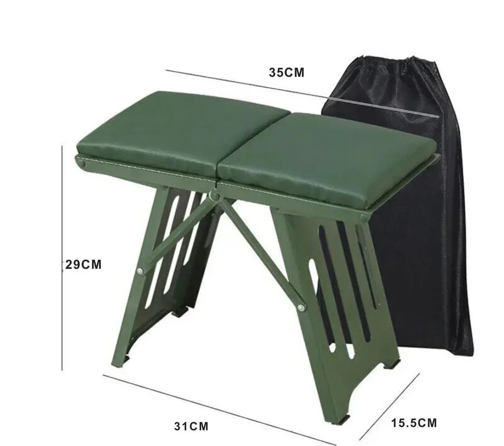 FlexSeat Compact Foldable Chair With Back Support That Adjusts For Outdoor Use