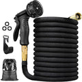 FlexiFlow 100-Foot Expandable Garden Hose With 8 Spray Patterns Lightweight And Durable