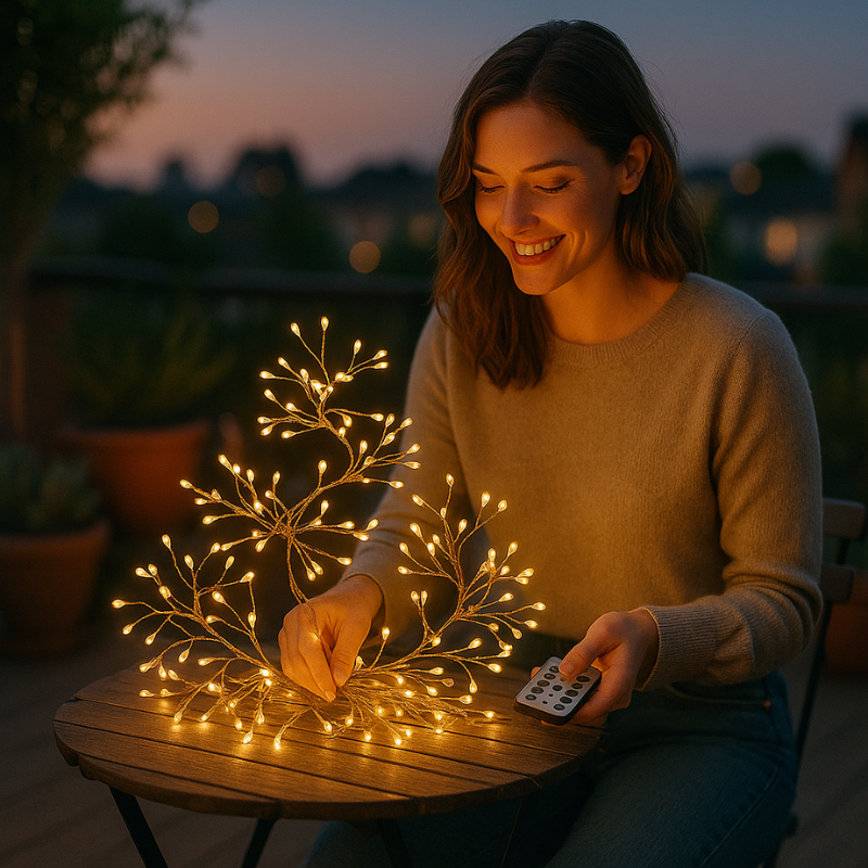 FlexiGlow Remote Control Outdoor Lights With Flexible Design